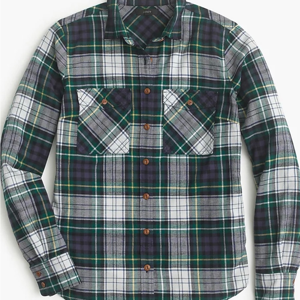 J.Crew Boyfriend Shirt in Ridge Plaid Size 2